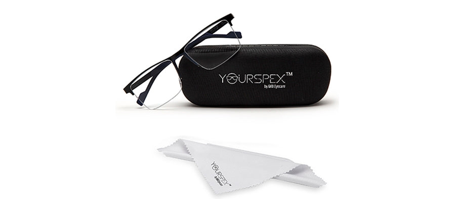 YourSpex Unisex Eyeglasses Frames for Men & Women Case