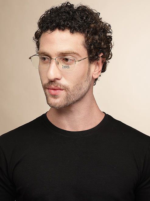 Zenith Titanium Gold Rectangle Frames