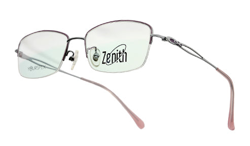 Zenith Titanium Silver & Lavender Frames