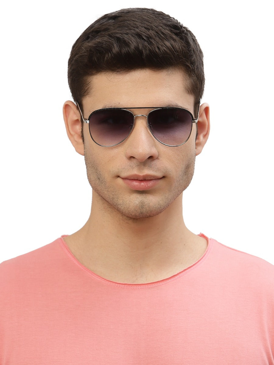 Gradual Blue Aviator Style UV Sunglass