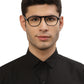 Black MOD Aviator Style Acetate Eyeglass Frame for Men