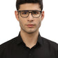 Brown MOD Aviator Style Acetate Eyeglasses Frames for Men