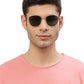 Grey Shade Oval Shaped Polarised UV Sunglass