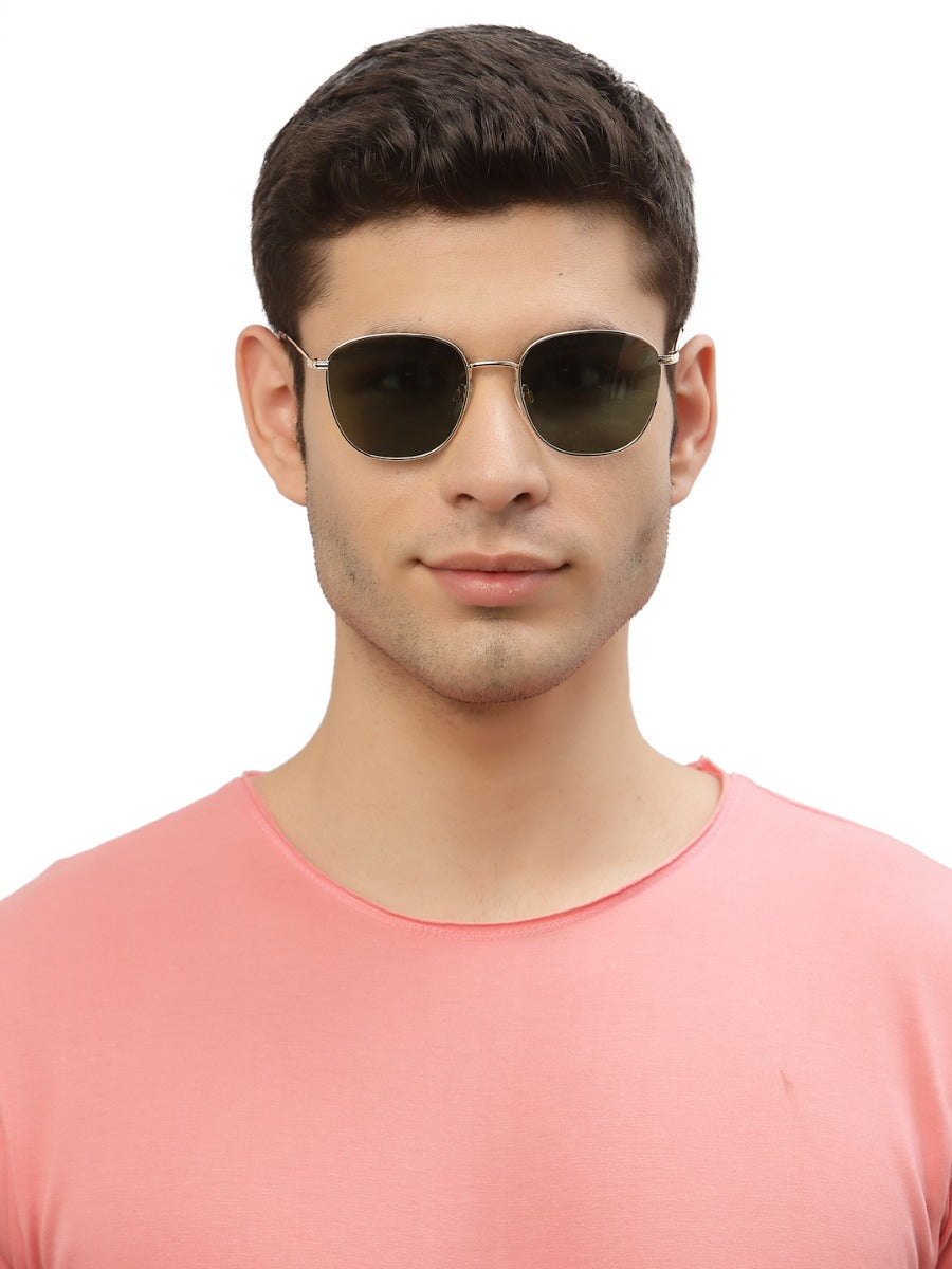 Grey Shade Oval Shaped Polarised UV Sunglass