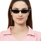 Black Large Cateye Vintage UV Protected Sunglass for Women