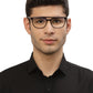 Brown MOD Aviator Style Acetate Eyeglasses Frames for Men