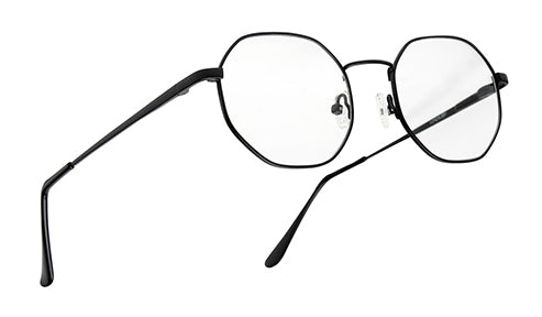 Stylish Hexagon Black Spectacles