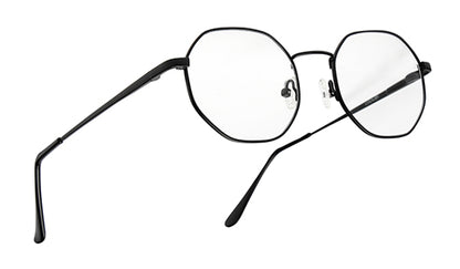 Stylish Hexagon Black Spectacles