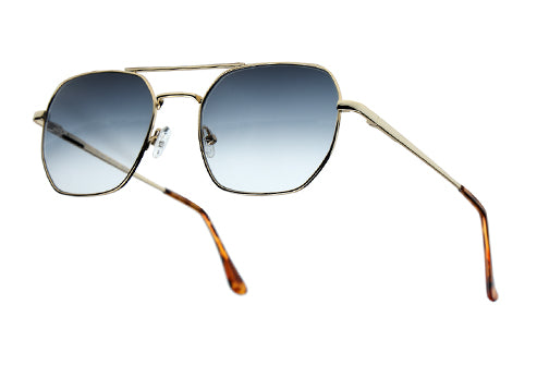 Classic Square Double-Bridge Sunglass