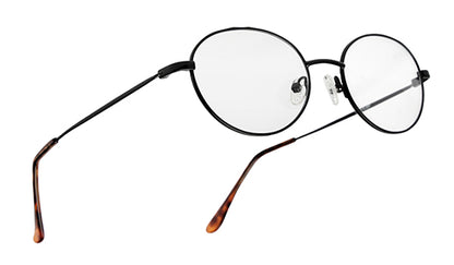 Sleek Designed Oval Black Spectacles