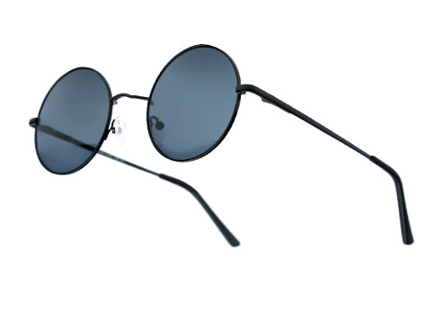 YourSpex Black Mirror Metal UV Sunglasses