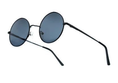 YourSpex Black Mirror Metal UV Sunglasses