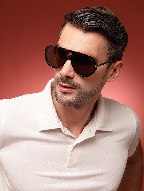YourSpex-Bold Tortshell Acetate Sunglasses-Large-Aviator