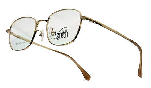 Zenith Titanium Gold Square Spectacles