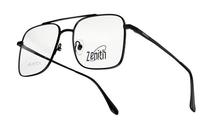 Zenith Titanium Matte Black Large Square Frame