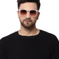 Men in Gradient Brown Wayfarer UV Sunglasses  