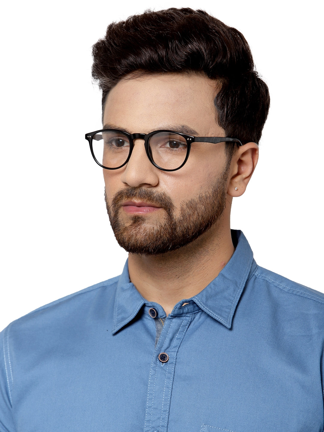 Black Wayfarer Glasses Frames with Full Rim Acetate