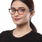 Red Cateyes Full Acetate Spectacle Frames for Female