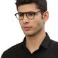 Brown Black MOD Aviator Style Acetate Eyeglasses Frames for Men