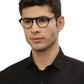 Black MOD Aviator Style Acetate Eyeglasses Frames for Men