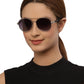 Black Aviator Polarised UV Sunglass