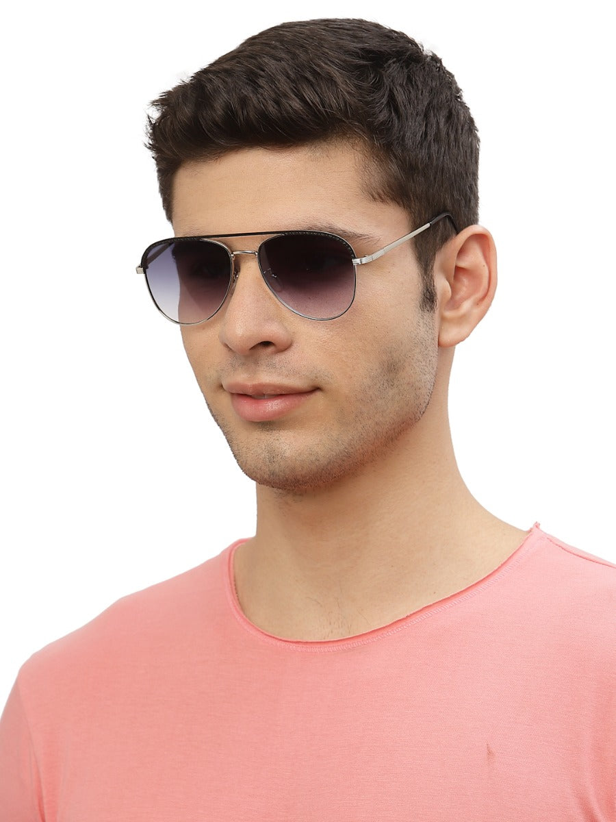 Gradual Blue Aviator Style UV Sunglass