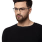 YourSpex Black Rectangle Glasses Frame for Unisex