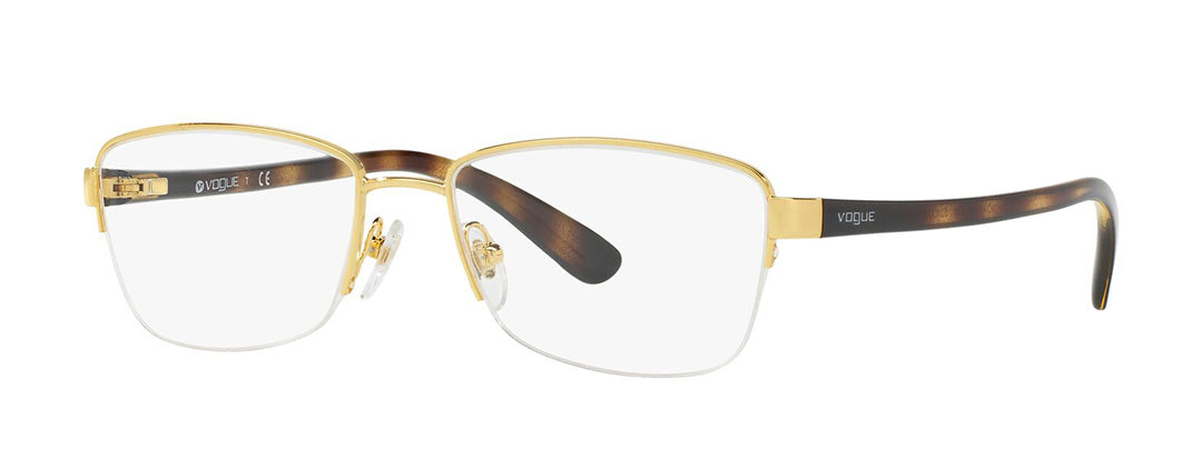 Vogue Eyewear Women's Gold Butterfly Spectacle Frames