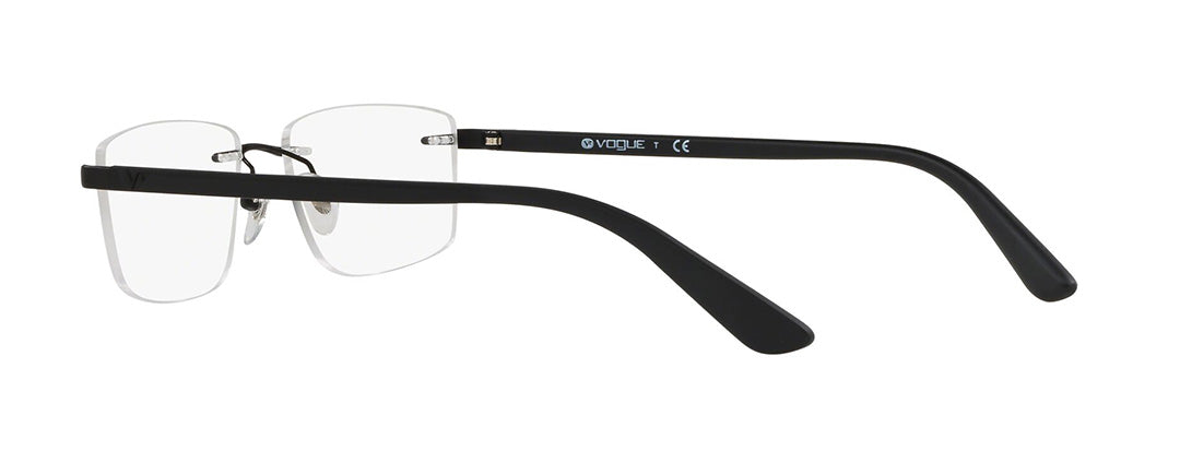 Vogue Eyewear Male Black Pillow Spectacles