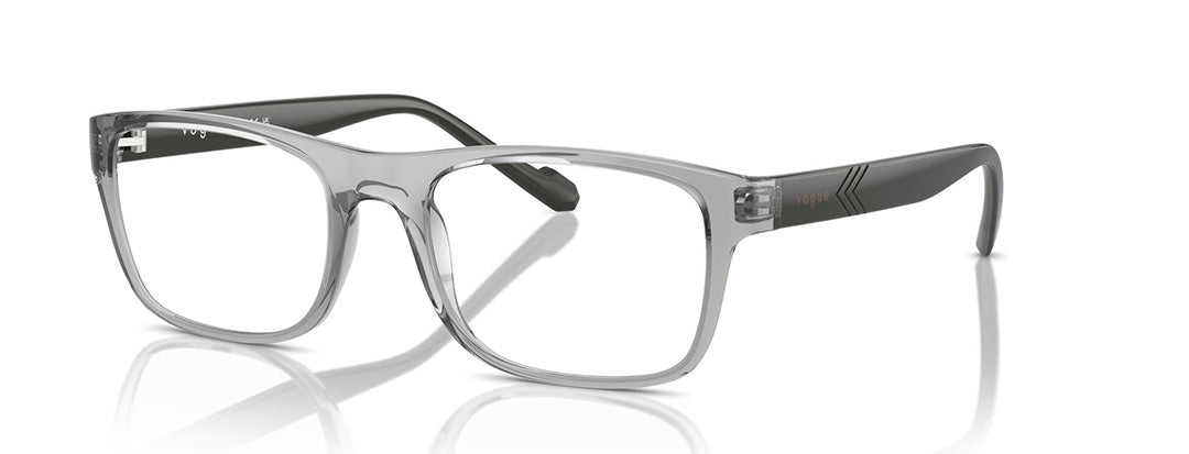 Vogue Eyewear Men's Grey Rectangle Spectacles