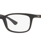 Ray-Ban Unisex Black Rectangle Spectacles