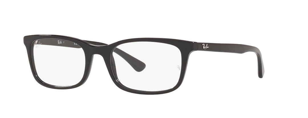 Ray-Ban Unisex Black Rectangle Spectacles