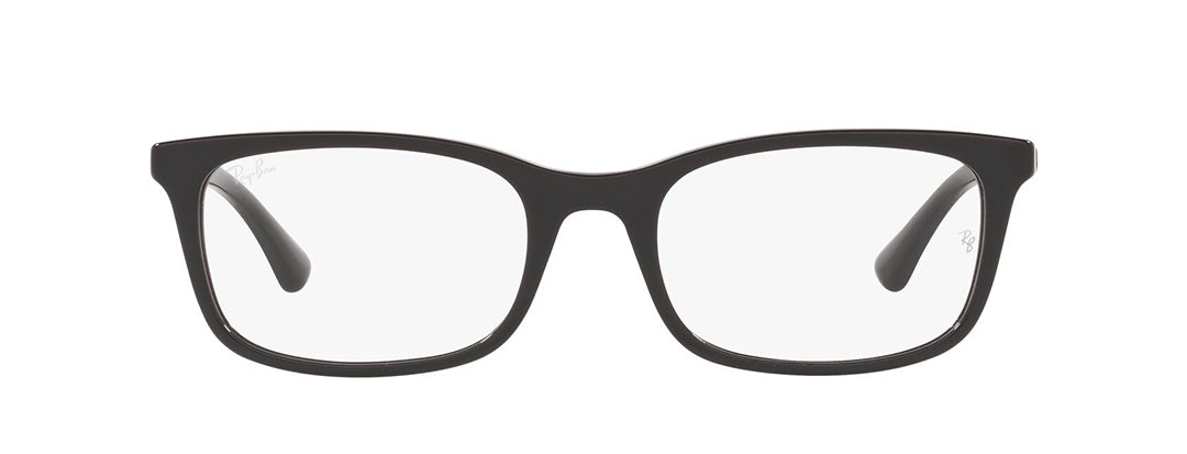 Ray-Ban Unisex Black Rectangle Spectacles