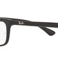 Ray-Ban Unisex Black Rectangle Spectacles