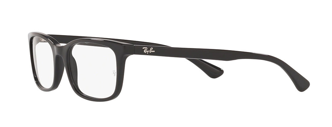 Ray-Ban Unisex Black Rectangle Spectacles