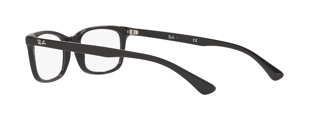 Ray-Ban Unisex Black Rectangle Spectacles