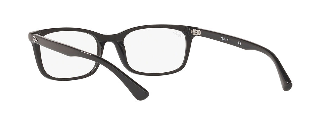 Ray-Ban Unisex Black Rectangle Spectacles