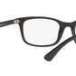 Ray-Ban Unisex Black Rectangle Spectacles