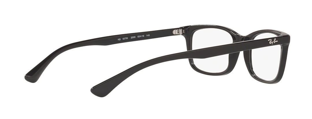 Ray-Ban Unisex Black Rectangle Spectacles