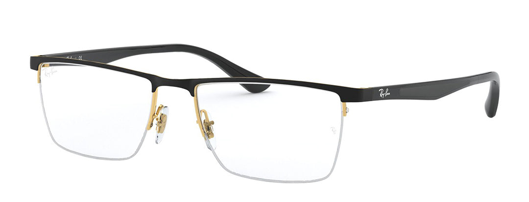 Ray-Ban Optical Rectangle Unisex Black Frame