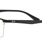 Ray-Ban Optical Rectangle Unisex Black Frame