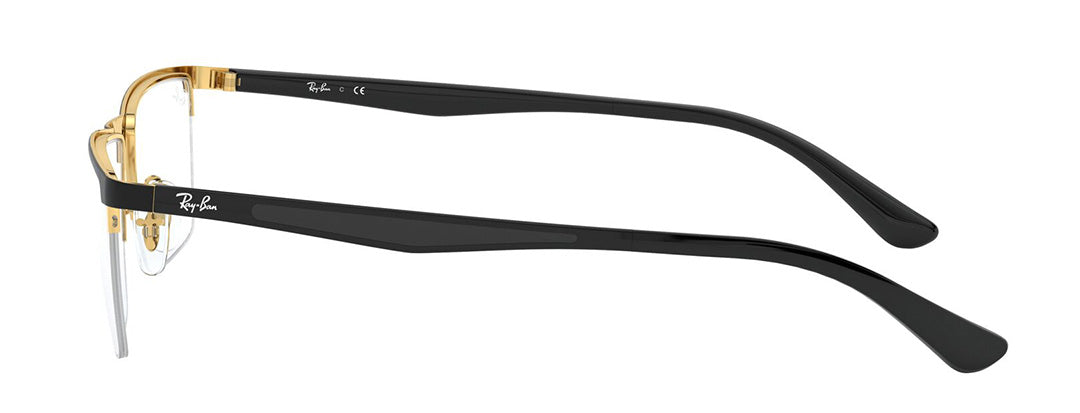 Ray-Ban Optical Rectangle Unisex Black Frame