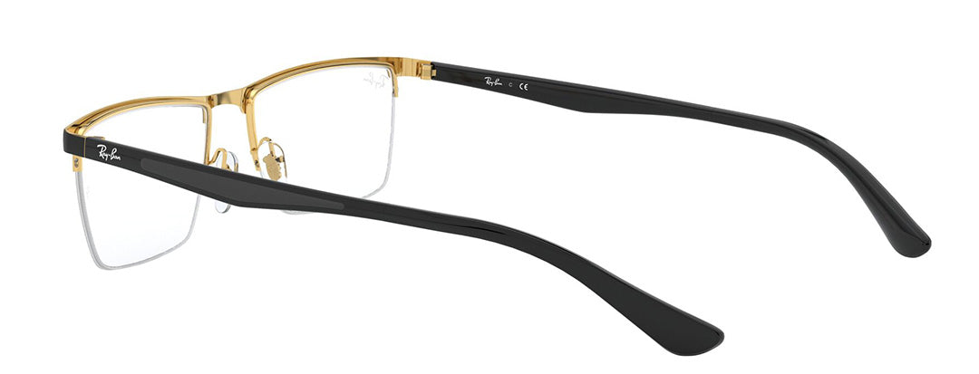 Ray-Ban Optical Rectangle Unisex Black Frame