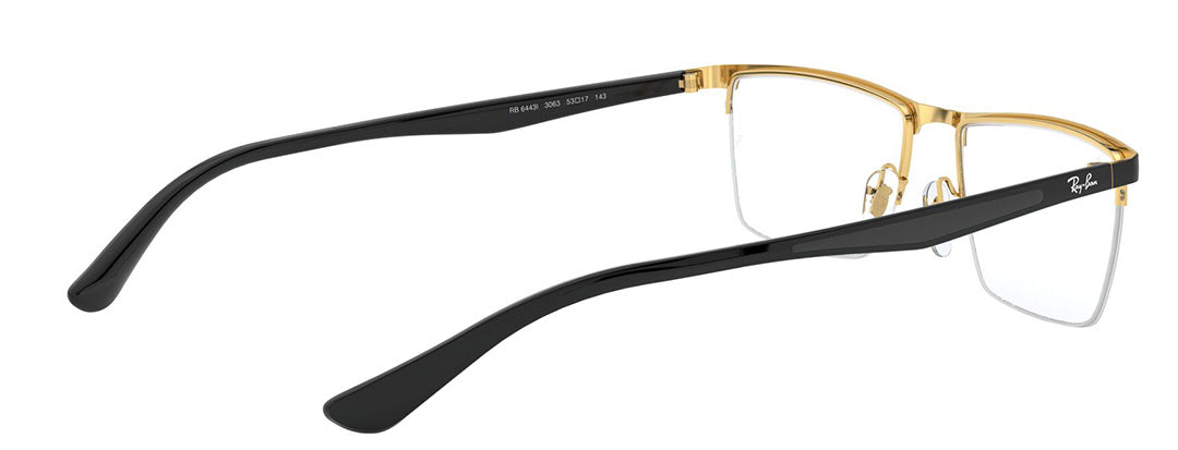 Ray-Ban Optical Rectangle Unisex Black Frame