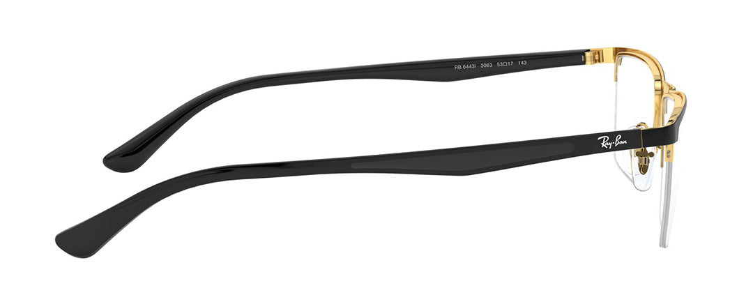 Ray-Ban Optical Rectangle Unisex Black Frame