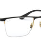 Ray-Ban Optical Rectangle Unisex Black Frame