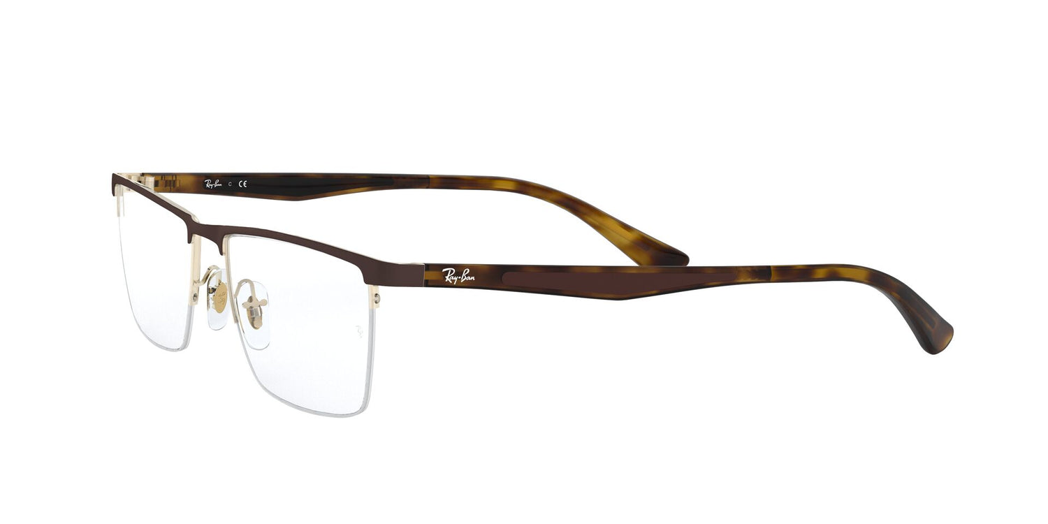 RAY-BAN TIMELESS COMFORT Half Rimmed Rectangle Frame