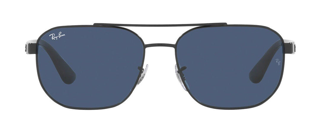 Ray-Ban Sun Irregular Black Frame Blue Lens UV Protected