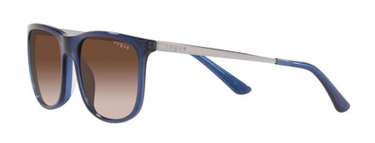Vogue Eyewear Sun Pillow Blue Frame Brown Lens Gradient