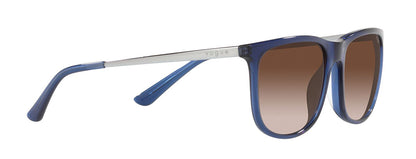 Vogue Eyewear Sun Pillow Blue Frame Brown Lens Gradient
